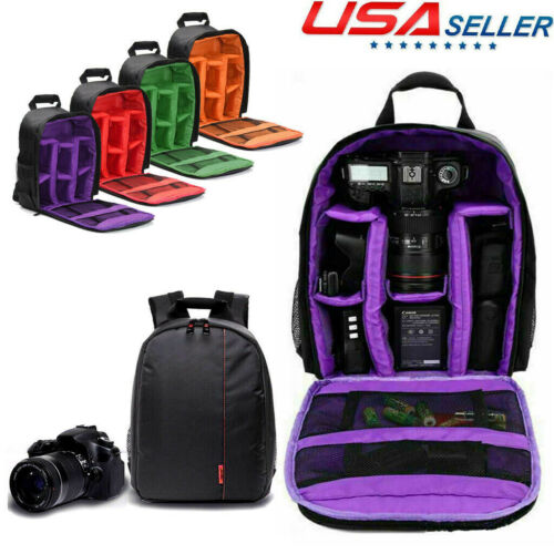 Digital Camera Waterproof Sling Backpack Shoulder Bag For Canon Nikon Sony Dslr